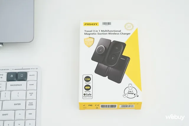 Phụ kiện không dây 3 trong 1 cho người dùng "hệ Táo": Sạc được cùng lúc cả iPhone, AirPods và Apple Watch, thiết kế gấp cực gọn, giá dưới 1 triệu đồng